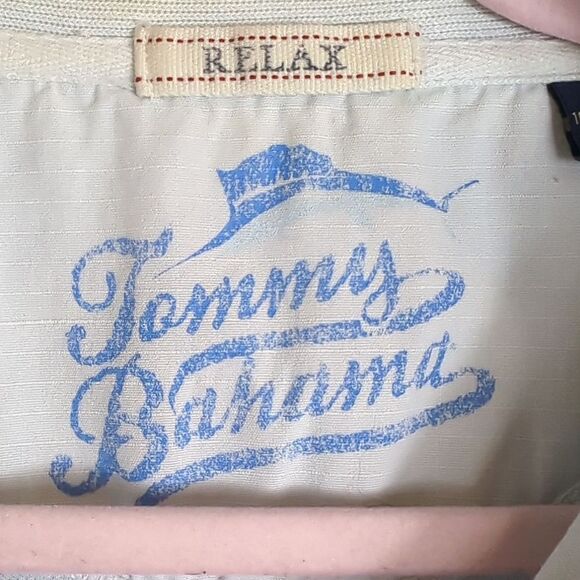 Tommy Bahama 1/4 Zip Blue Knit Top XL - Picture 3 of 6